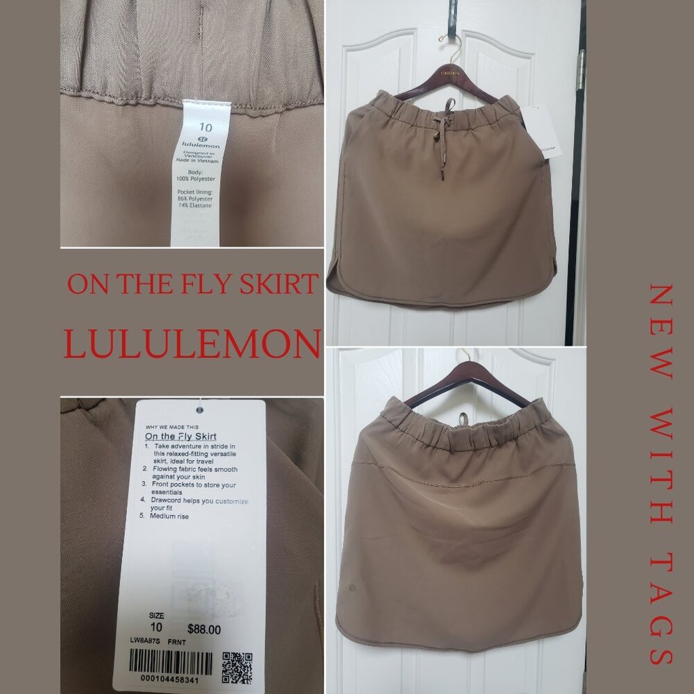 NWT- Lululemon On the Fly Skirt sz 10